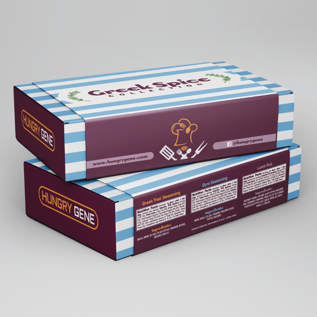 Hungry Gene; Gift Set Boxes; Greek Spice Collection