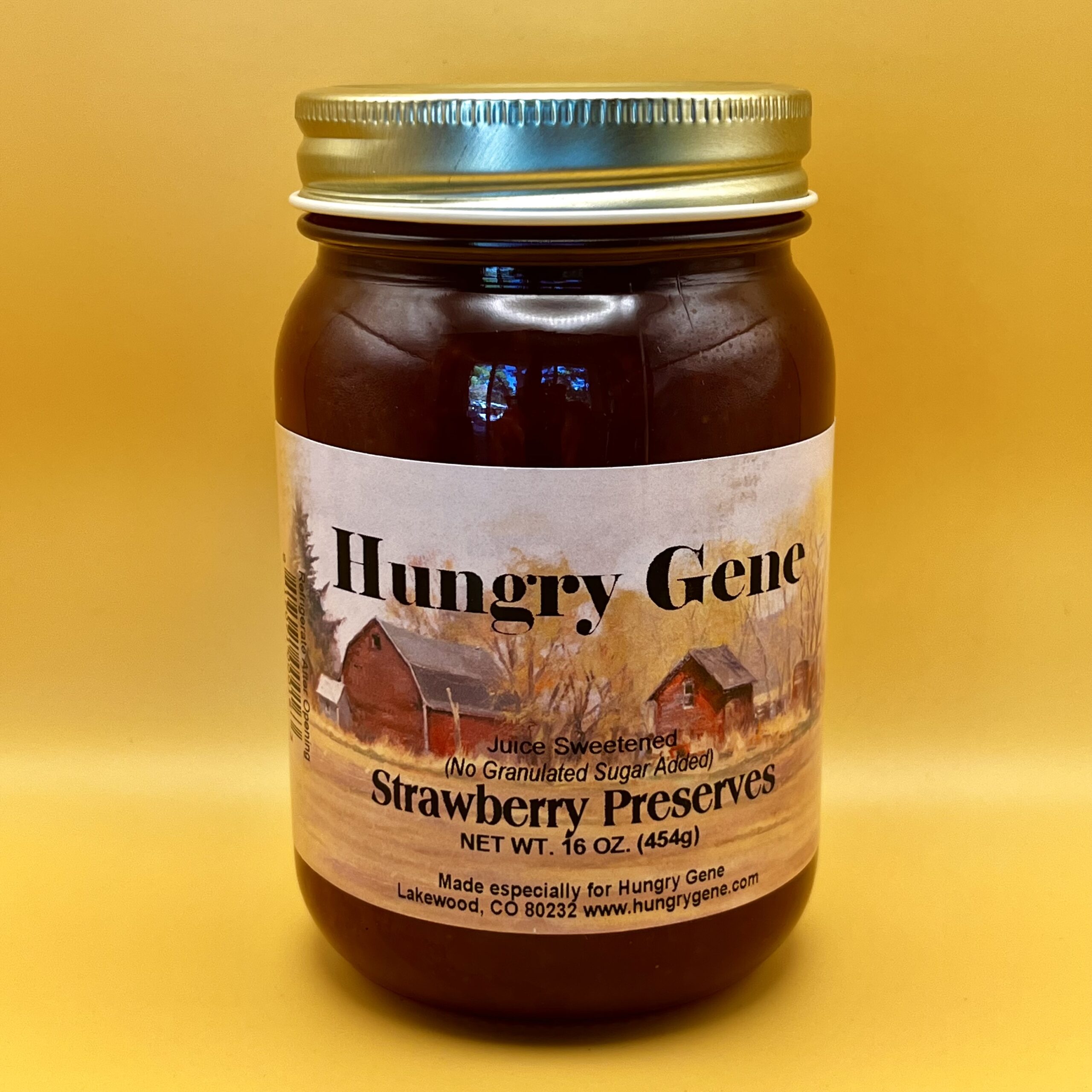 Strawberry Preserves (no sugar added - sweetened with grape juice)