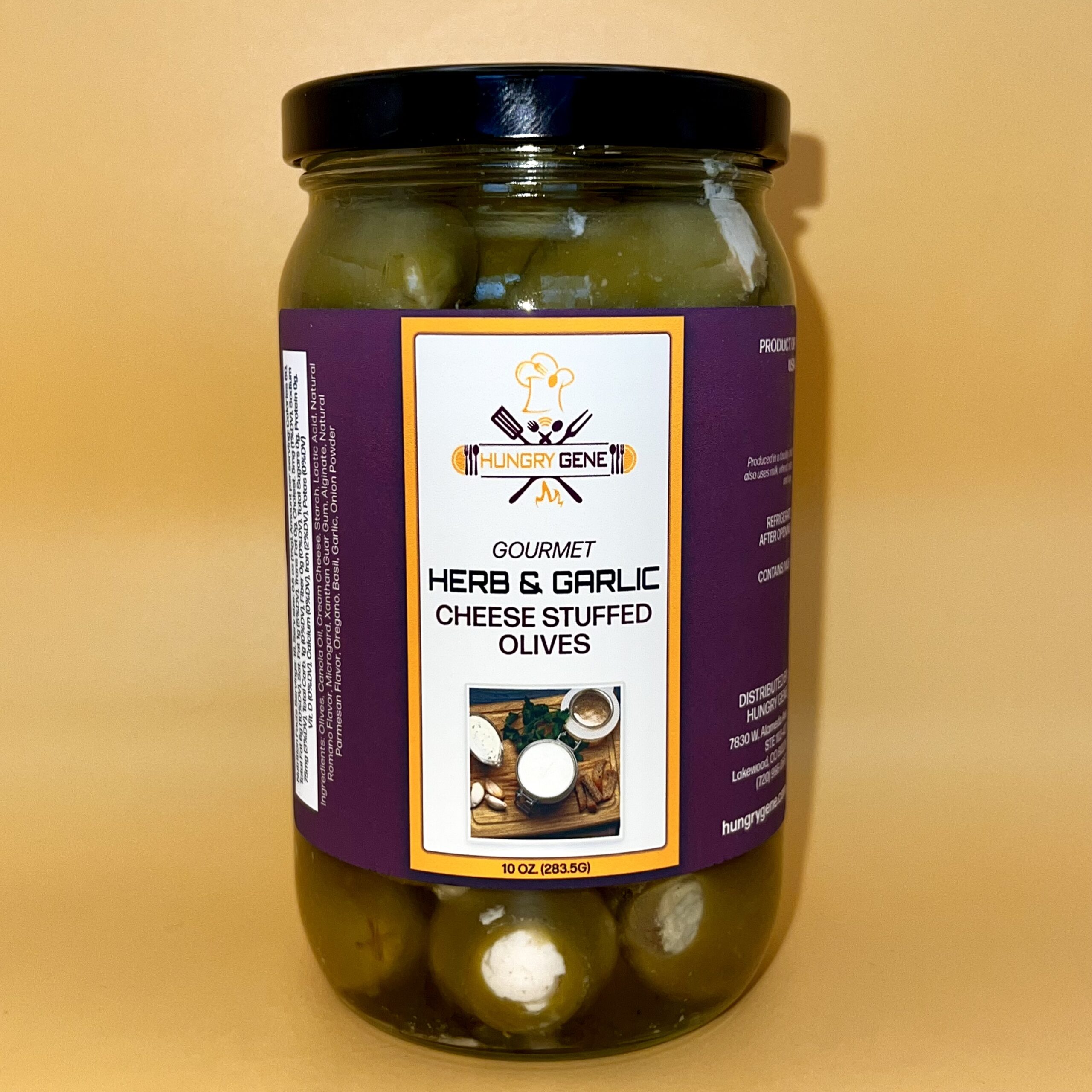 Gourmet Herb & Garlic Cheese Stuffed Olives